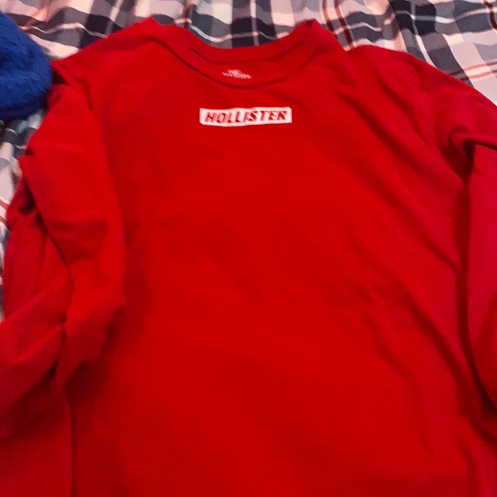 Brand new hollister red long sleeve